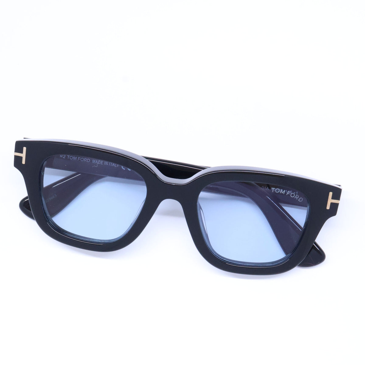 TOM FORD トムフォード 【新品未使用】TF1274-D ECO 01A ライトブルーレンズ ウェリントンシェイプ サングラス