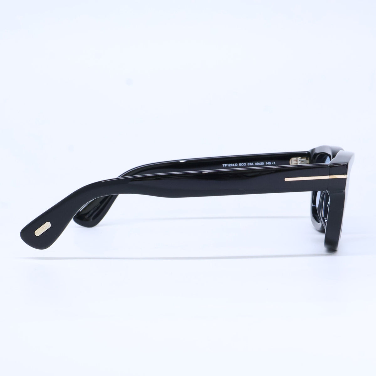 TOM FORD トムフォード TF1274-D ECO 01A ライトブルーレンズ ウェリントンシェイプ サングラス