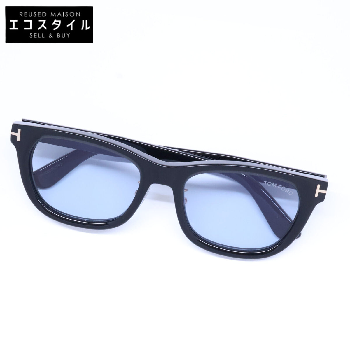 TOM FORD トムフォード 【新品未使用】TF1393-D 01A ライトブルーレンズ テレビジョンカット スクエアシェイプ サングラス