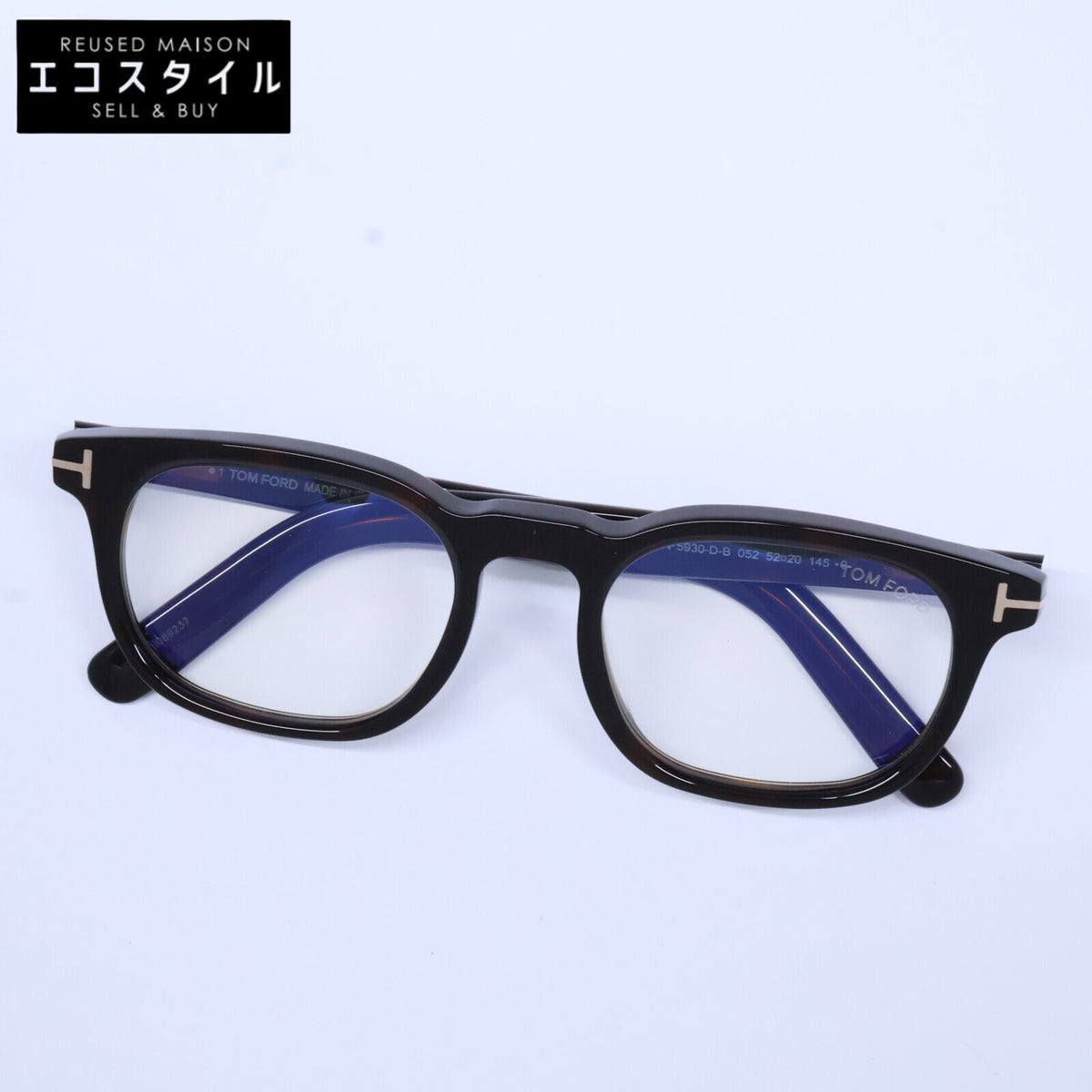 TOM FORD トムフォード 【新品未使用】TF5930-D-B 052 ブルーライトカットレンズ ウェリントンシェイプ アイウェア 眼鏡