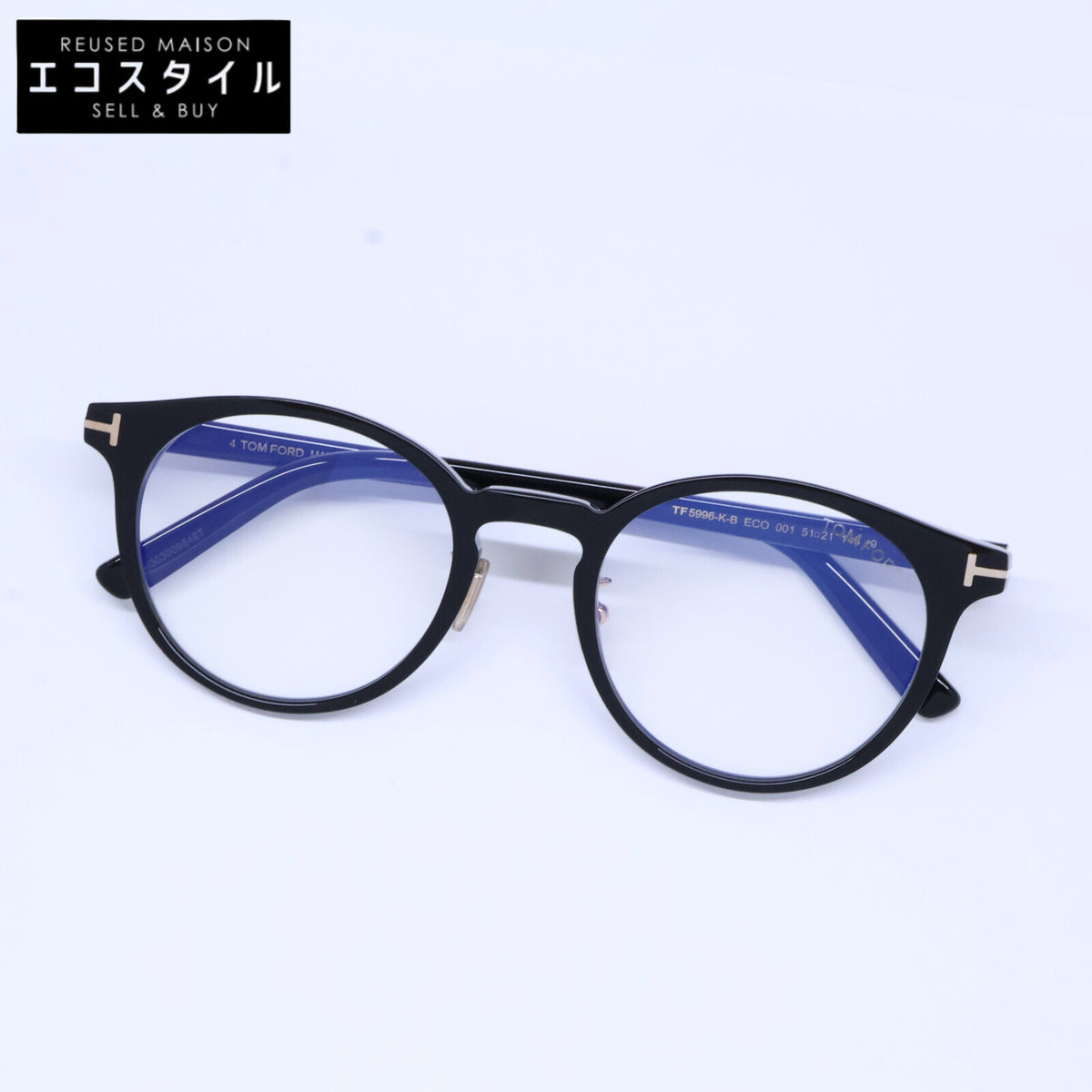 TOM FORD トムフォード TF5996-K-B ECO 001 ブルーライトカットレンズ ボストンシェイプ アイウェア 眼鏡