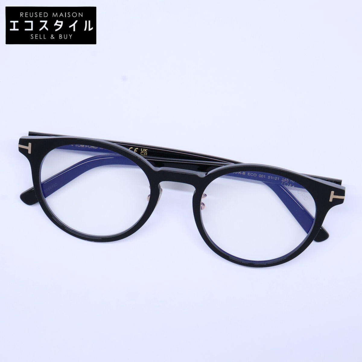 TOM FORD トムフォード TF5996-K-B ECO 001 ブルーライトカットレンズ ボストンシェイプ アイウェア 眼鏡