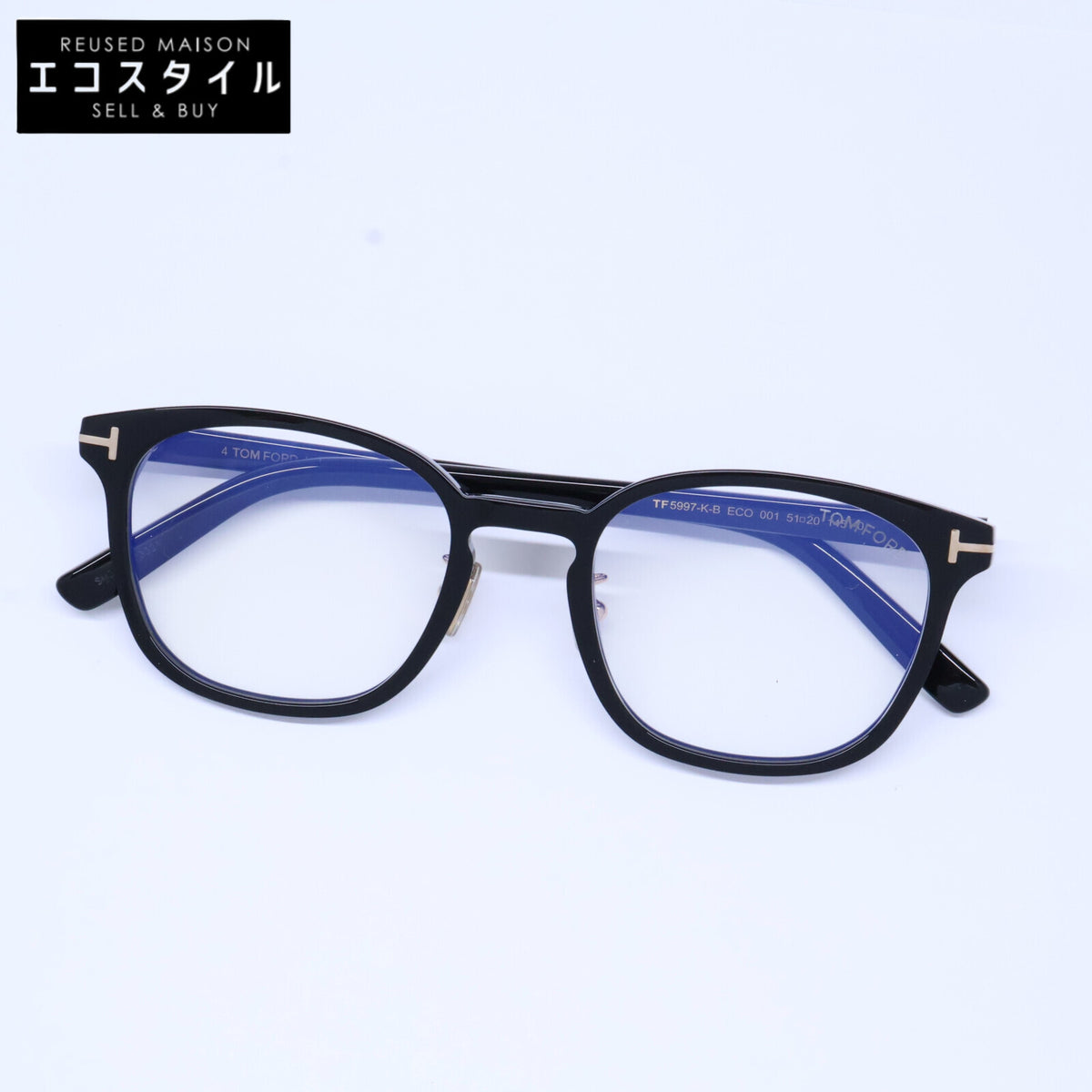 TOM FORD トムフォード 【新品未使用】TF5997-K-B ECO 001 ブルーライトカットレンズ ウェリントンシェイプ アイウェア 眼鏡