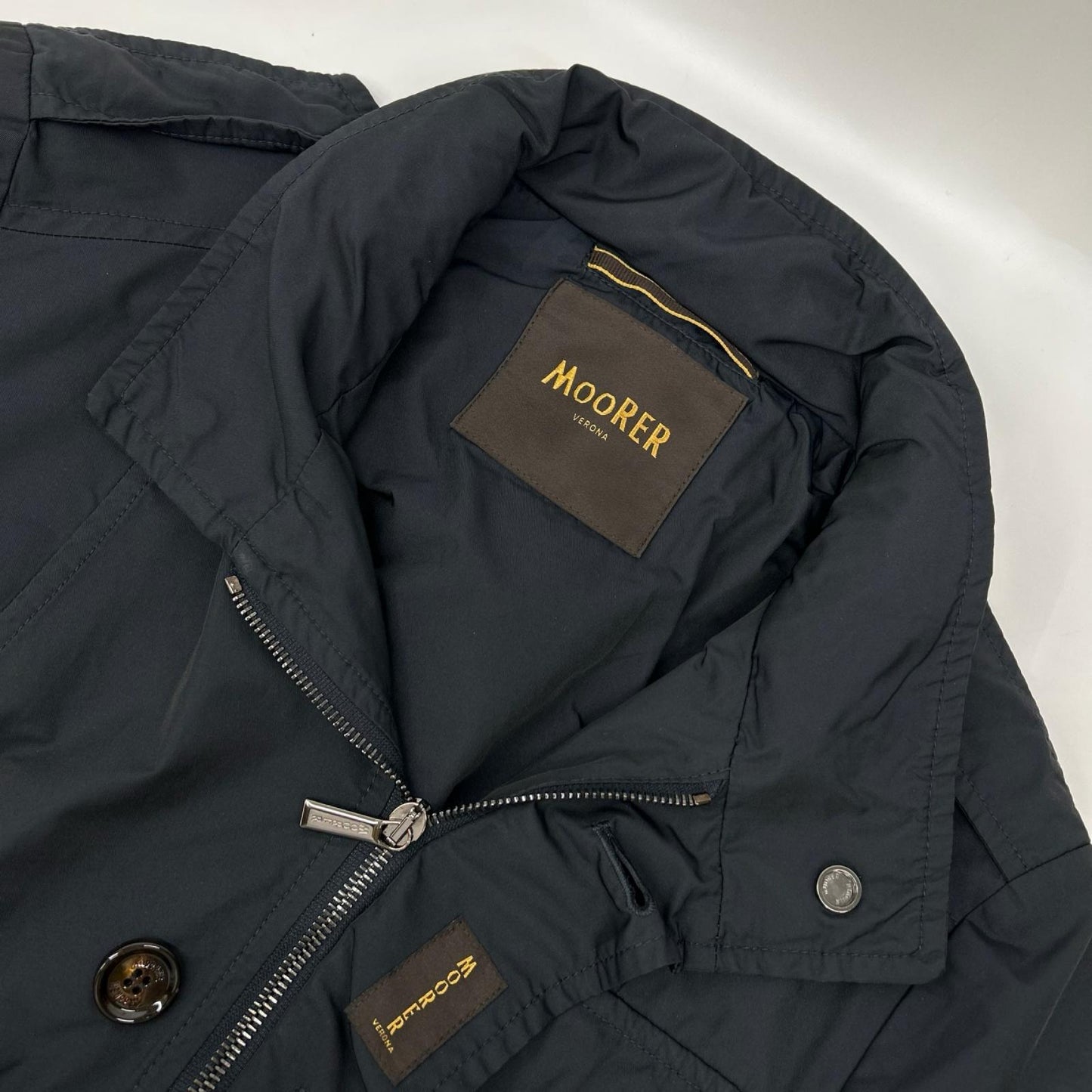 MOORER ムーレー ネイビー PORTO-KM ナイロン フィールドジャケット ジャケット