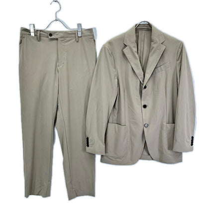 LARDINI ラルディーニ JY031AQ ベージュ ナイロン ストレッチ 3Bシングルジャケット/パンツ 2Pスーツセットアップ スーツ セットアップ