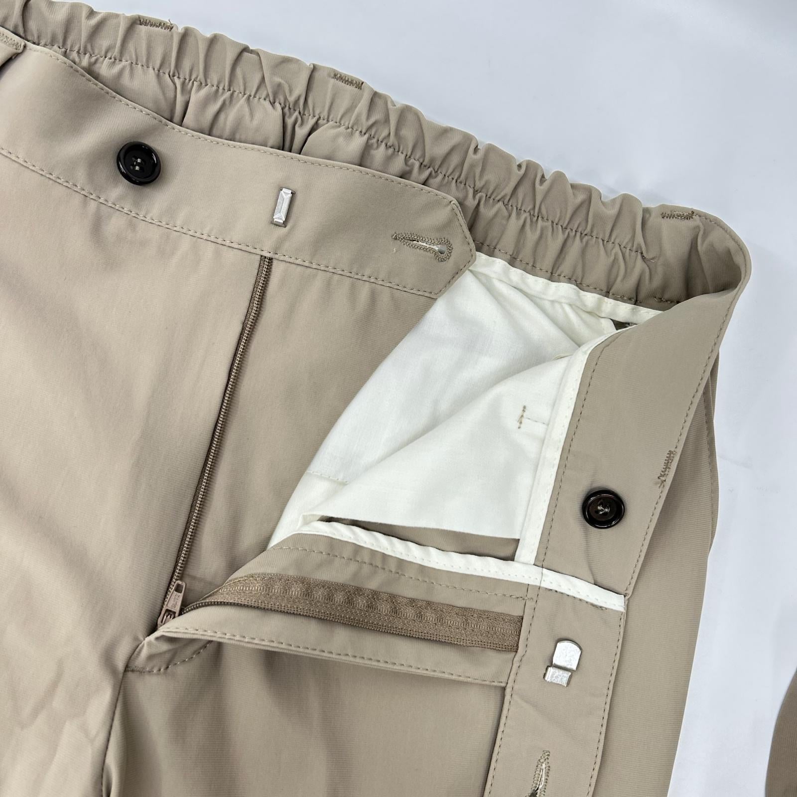 LARDINI ラルディーニ JY031AQ ベージュ ナイロン ストレッチ 3Bシングルジャケット/パンツ 2Pスーツセットアップ スーツ セットアップ