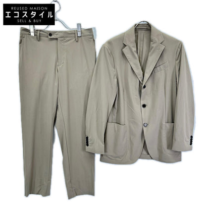 LARDINI ラルディーニ JY031AQ ベージュ ナイロン ストレッチ 3Bシングルジャケット/パンツ 2Pスーツセットアップ スーツ セットアップ