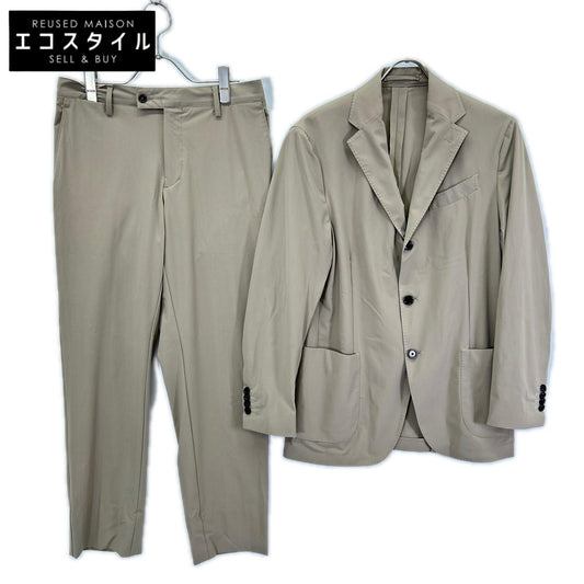 LARDINI ラルディーニ JY031AQ ベージュ ナイロン ストレッチ 3Bシングルジャケット/パンツ 2Pスーツセットアップ スーツ セットアップ