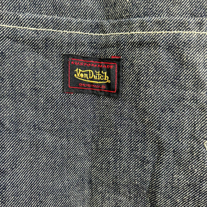 VonDutch ボンダッチ グレー系 フライングアイ ロングスリーブ オールインワンデニム オーバーオール オールインワン