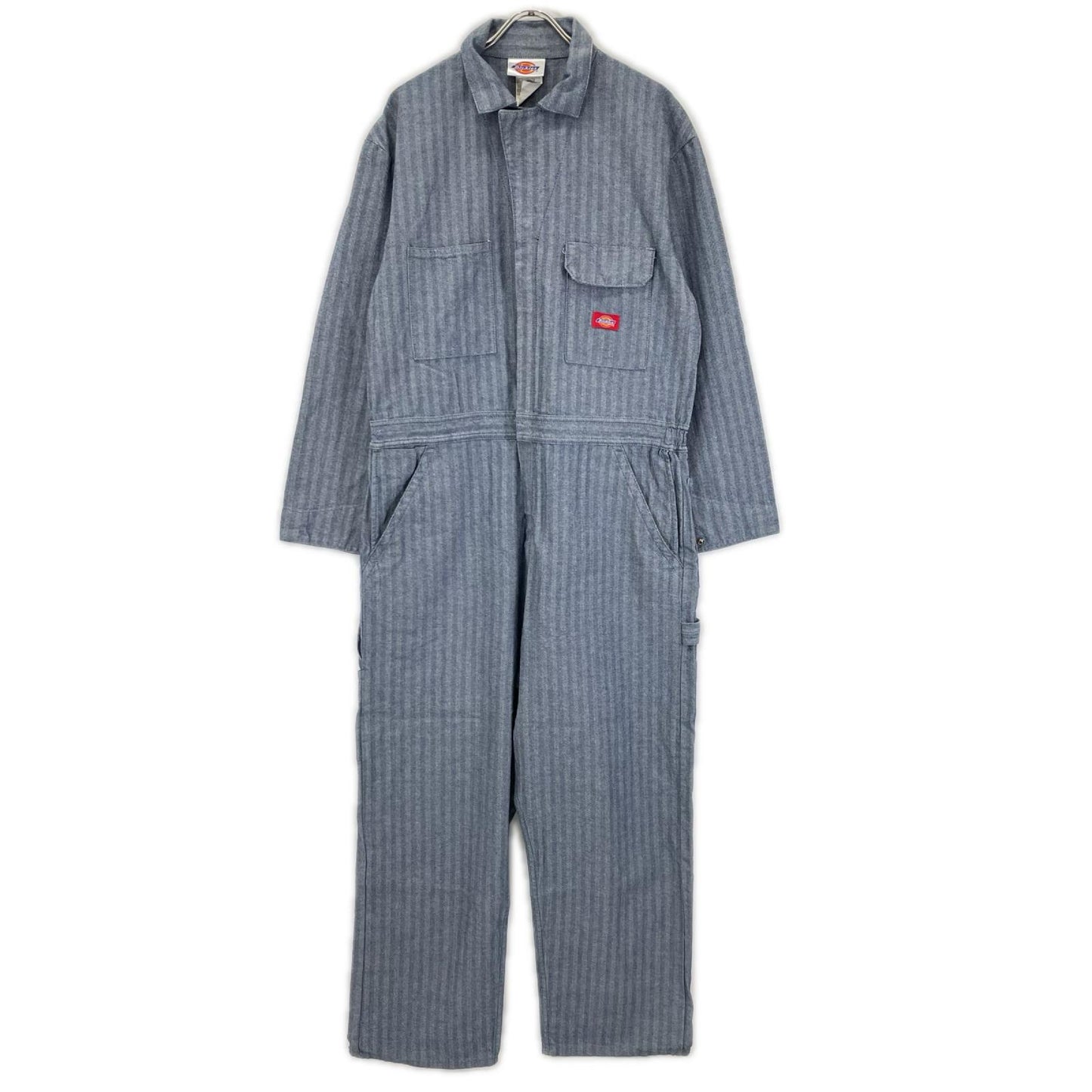 Dickies ディッキーズ 90's ライトブルー ヘリンボーン ストライプ no club lone wolf オールインワン デニム オーバーオール オールインワン