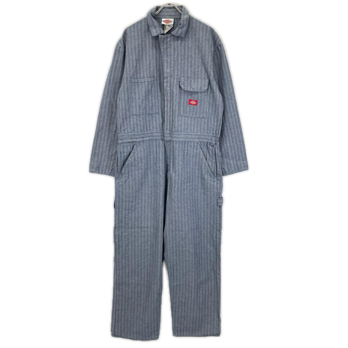 Dickies ディッキーズ 90's ライトブルー ヘリンボーン ストライプ no club lone wolf オールインワン デニム オーバーオール オールインワン
