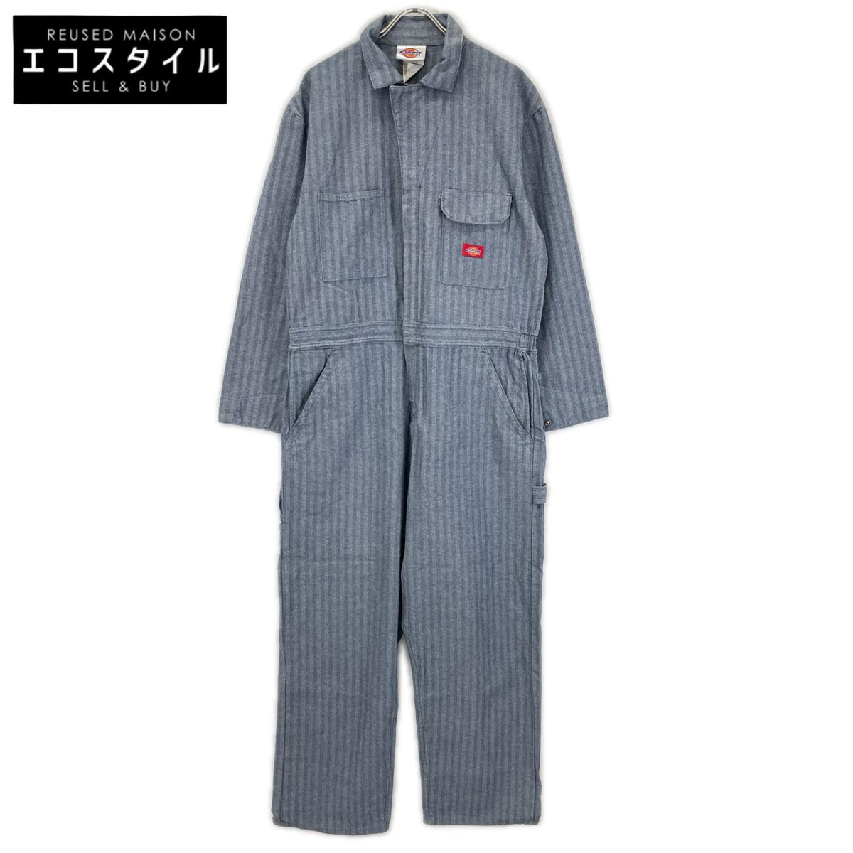 Dickies ディッキーズ 90's ライトブルー ヘリンボーン ストライプ no club lone wolf オールインワン デニム オーバーオール オールインワン