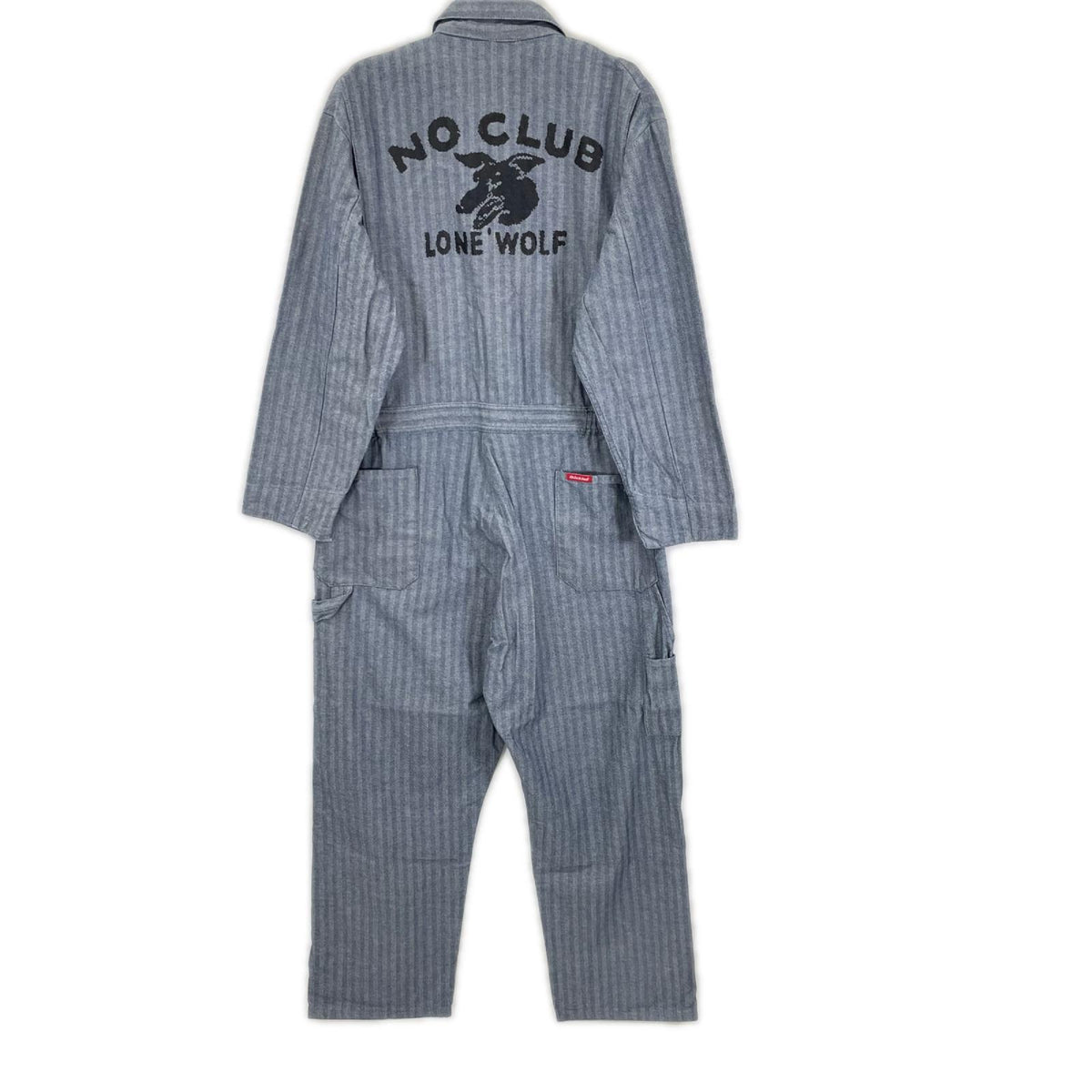Dickies ディッキーズ 90's ライトブルー ヘリンボーン ストライプ no club lone wolf オールインワン デニム オーバーオール オールインワン