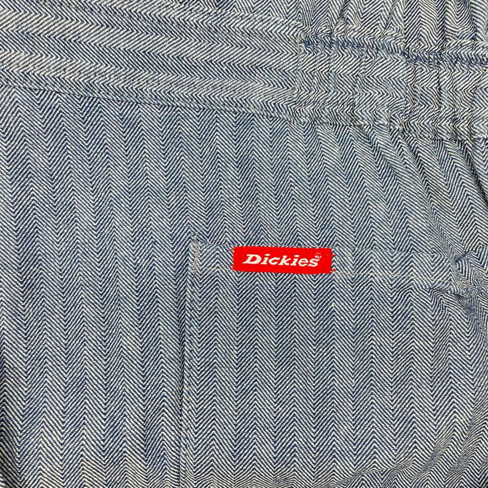 Dickies ディッキーズ 90's ライトブルー ヘリンボーン ストライプ no club lone wolf オールインワン デニム オーバーオール オールインワン
