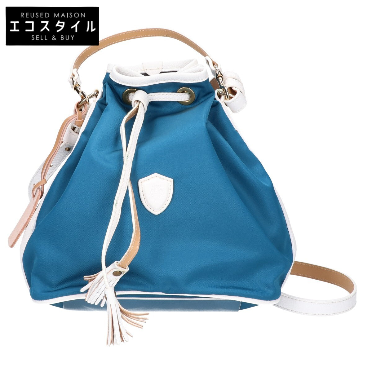 Felisi フェリージ 【美品】21/17 ナイロン/レザー 2WAY ドローストリングバッグ ショルダーバッグ