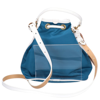 Felisi フェリージ 【美品】21/17 ナイロン/レザー 2WAY ドローストリングバッグ ショルダーバッグ
