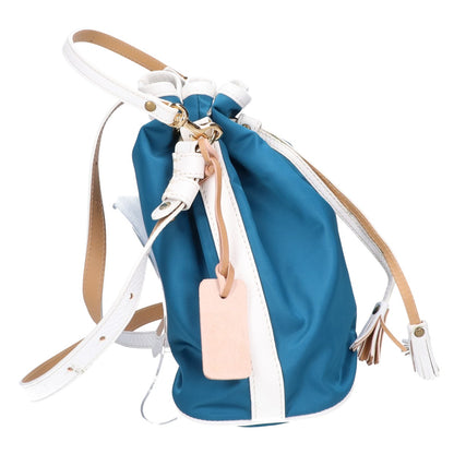 Felisi フェリージ 【美品】21/17 ナイロン/レザー 2WAY ドローストリングバッグ ショルダーバッグ