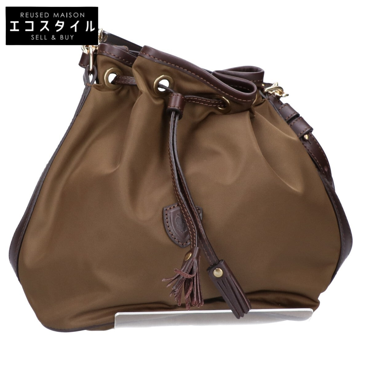 Felisi フェリージ 【新品同様】21/17/DS+A ナイロン/レザー 2WAY ドローストリングバッグ ショルダーバッグ