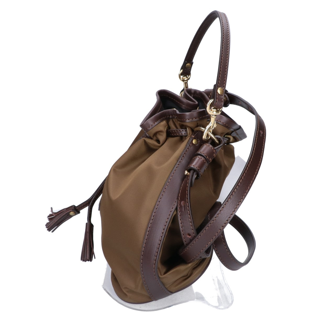 Felisi フェリージ 【新品同様】21/17/DS+A ナイロン/レザー 2WAY ドローストリングバッグ ショルダーバッグ