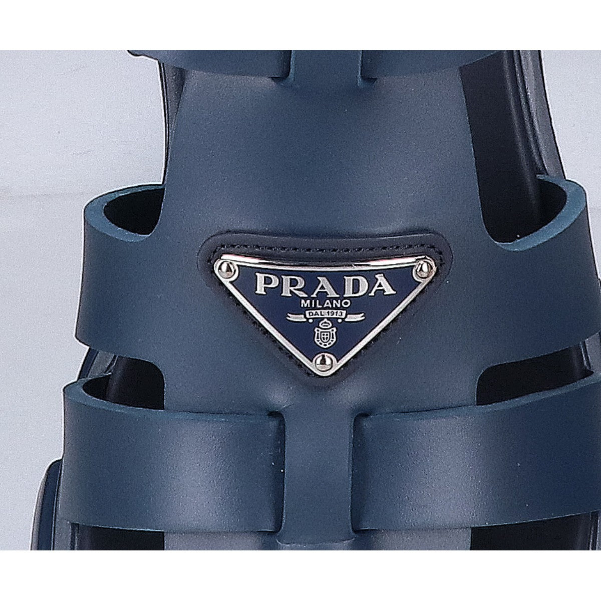 PRADA プラダ ネイビー モノリス ラバーサンダル グルカサンダル シューズ