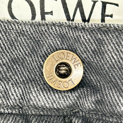 LOEWE ロエベ 【×SUNA FUJITA/スナフジタ】S359Y11XAX 24SS ブラック バックプリント バギーデニムパンツ ボトムス