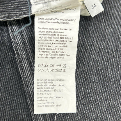 LOEWE ロエベ 【×SUNA FUJITA/スナフジタ】S359Y11XAX 24SS ブラック バックプリント バギーデニムパンツ ボトムス