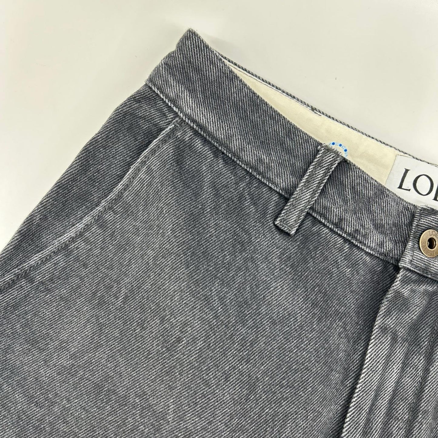LOEWE ロエベ 【×SUNA FUJITA/スナフジタ】S359Y11XAX 24SS ブラック バックプリント バギーデニムパンツ ボトムス