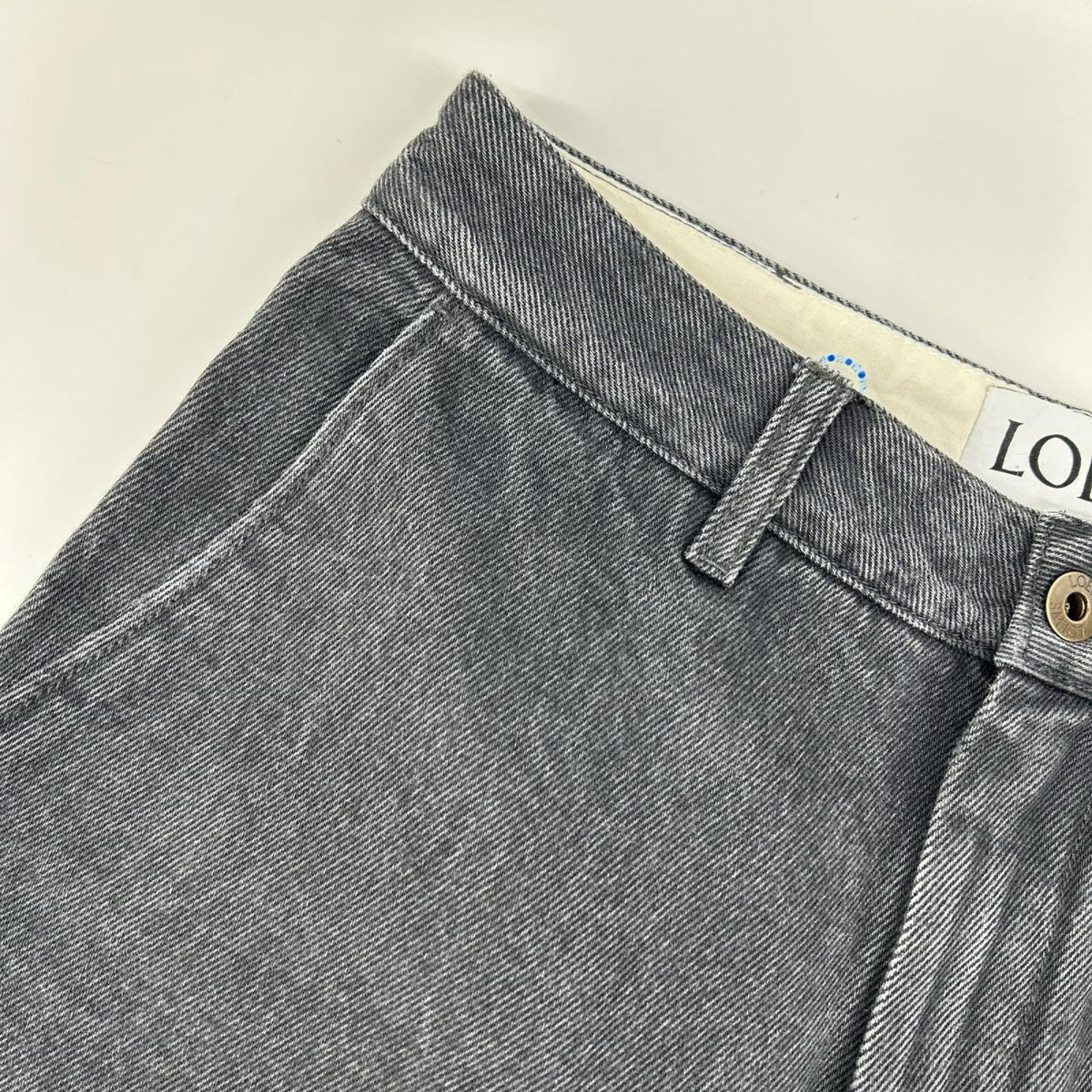LOEWE ロエベ 【×SUNA FUJITA/スナフジタ】S359Y11XAX 24SS ブラック バックプリント バギーデニムパンツ ボトムス