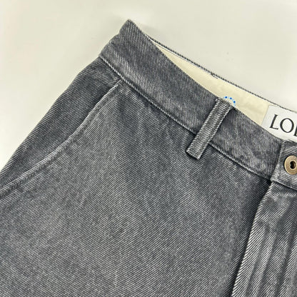 LOEWE ロエベ 【×SUNA FUJITA/スナフジタ】S359Y11XAX 24SS ブラック バックプリント バギーデニムパンツ ボトムス