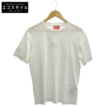 DIESEL ディーゼル T-MADJUST-K1 ホワイト トーナルカラーブランドロゴプリントTシャツ トップス