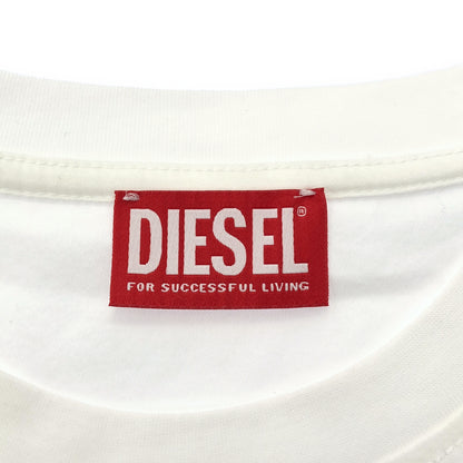 DIESEL ディーゼル T-MADJUST-K1 ホワイト トーナルカラーブランドロゴプリントTシャツ トップス