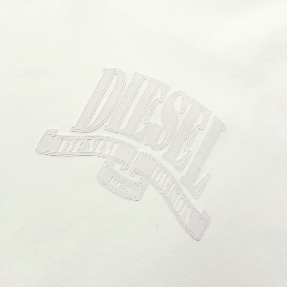 DIESEL ディーゼル T-MADJUST-K1 ホワイト トーナルカラーブランドロゴプリントTシャツ トップス