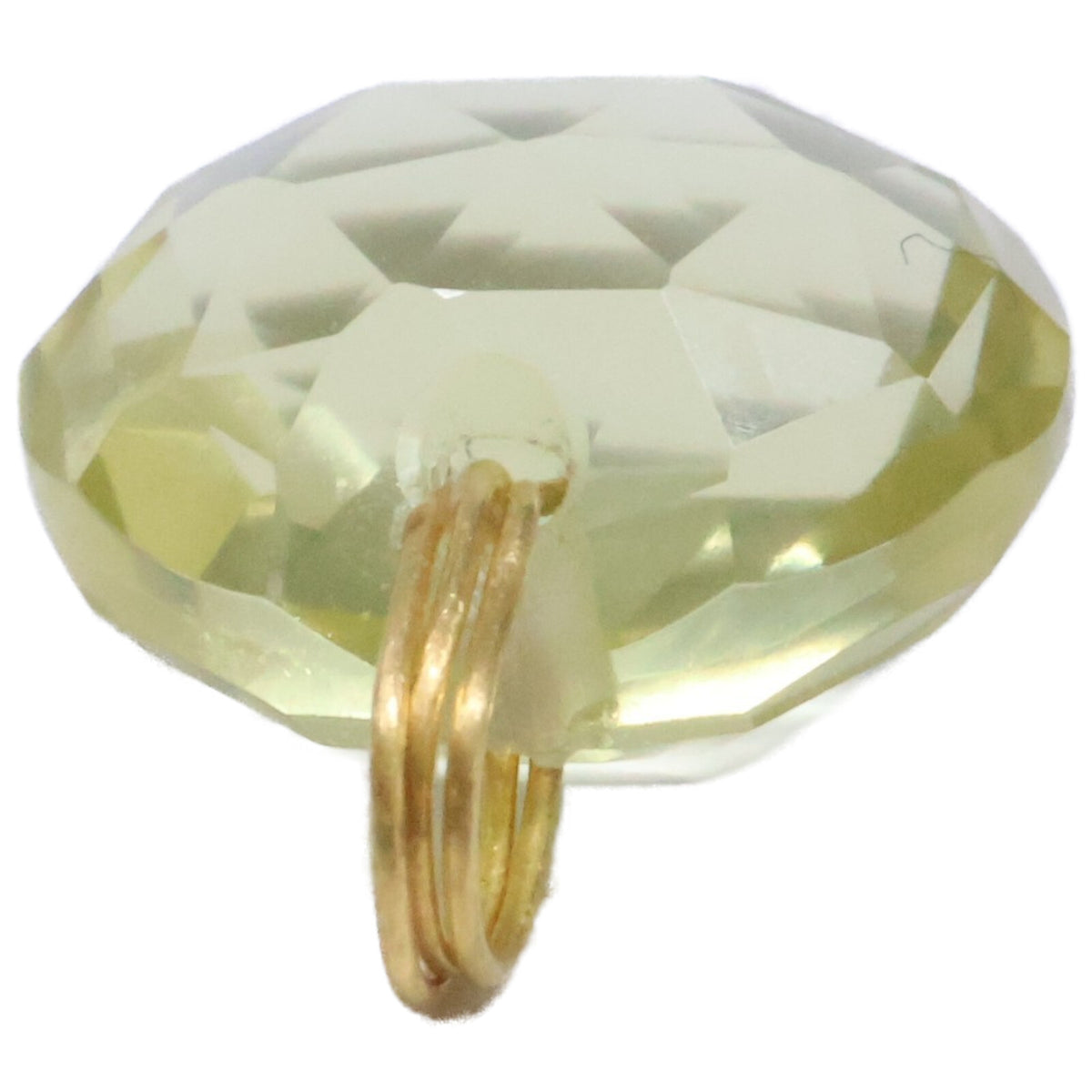 Marie-Helene de Taillac マリーエレーヌドゥタイヤック 【美品】77596 22K LEMON QUARTZ BRIOLETTE レモンクォーツ ブリオレット ペンダントトップ