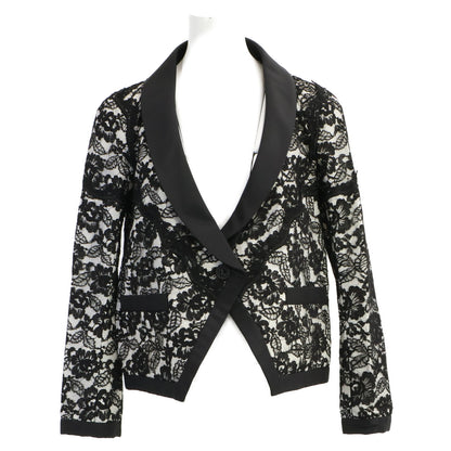 CHANEL シャネル 【国内正規】P47449W05443 ココマークボタン フラワーレース ジャケット ジャケット