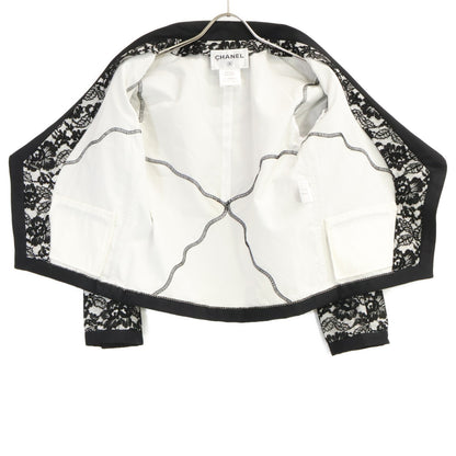 CHANEL シャネル 【国内正規】P47449W05443 ココマークボタン フラワーレース ジャケット ジャケット