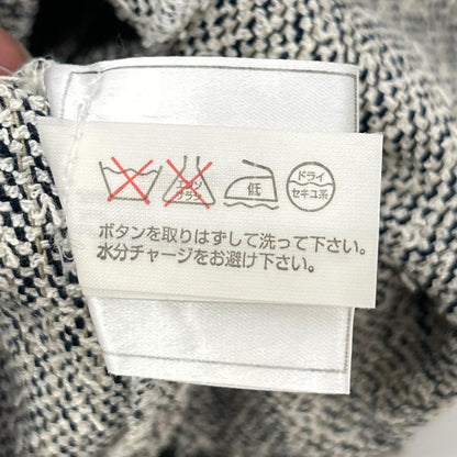 CHANEL シャネル P12449V07177 グレー ココマークボタン ノースリーブツイードプルオーバー トップス