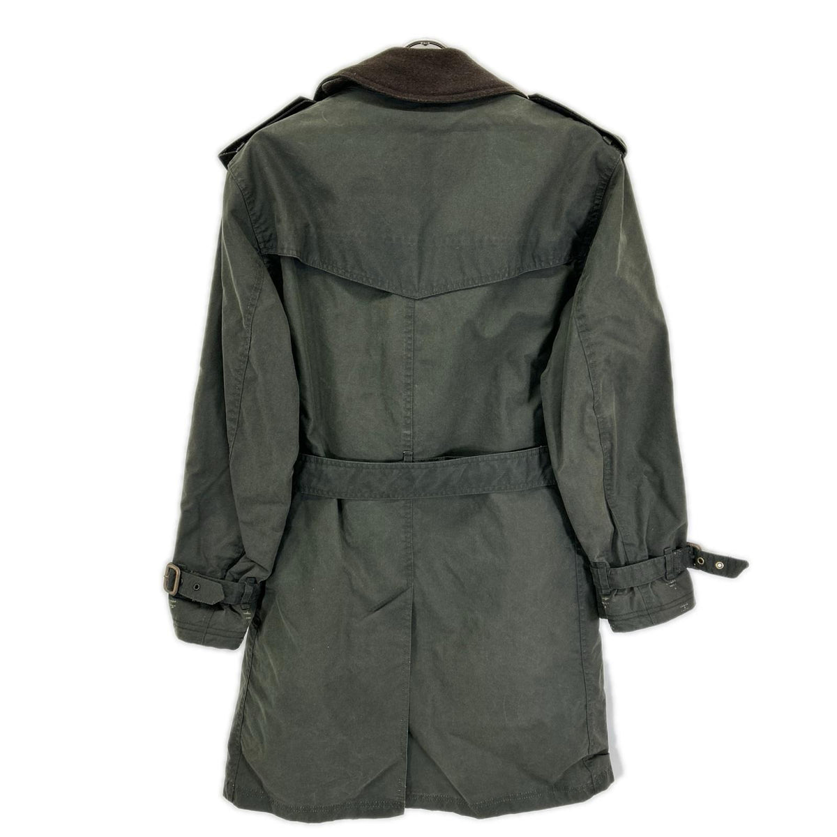 Barbour バブアー 08AW44 カーキ コットン ダブルボタン オイル トレンチコート コート