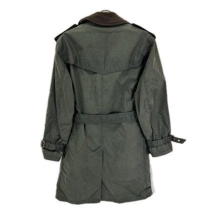 Barbour バブアー 08AW44 カーキ コットン ダブルボタン オイル トレンチコート コート