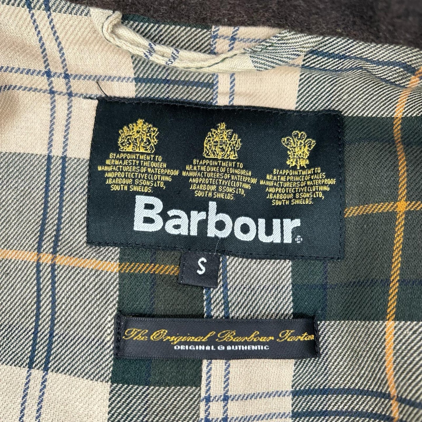 Barbour バブアー 08AW44 カーキ コットン ダブルボタン オイル トレンチコート コート