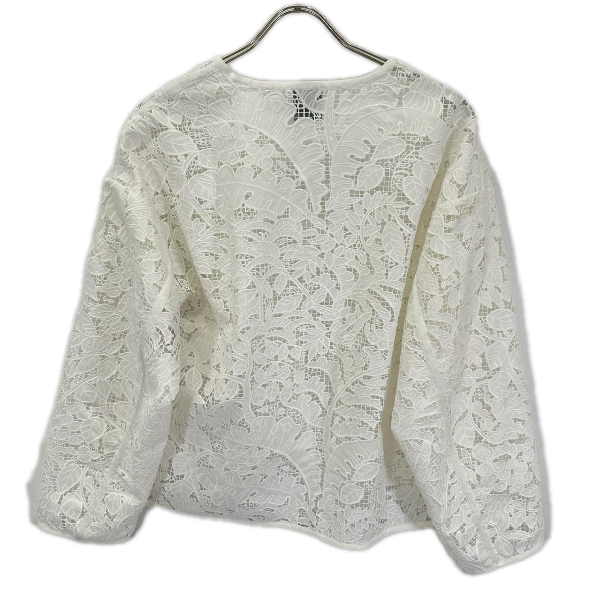 SOULEIADO ソレイアード 24SS ホワイト コットンエンブロイダリー ブルゾン ジャケット