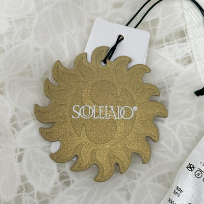 SOULEIADO ソレイアード 24SS ホワイト コットンエンブロイダリー ブルゾン ジャケット