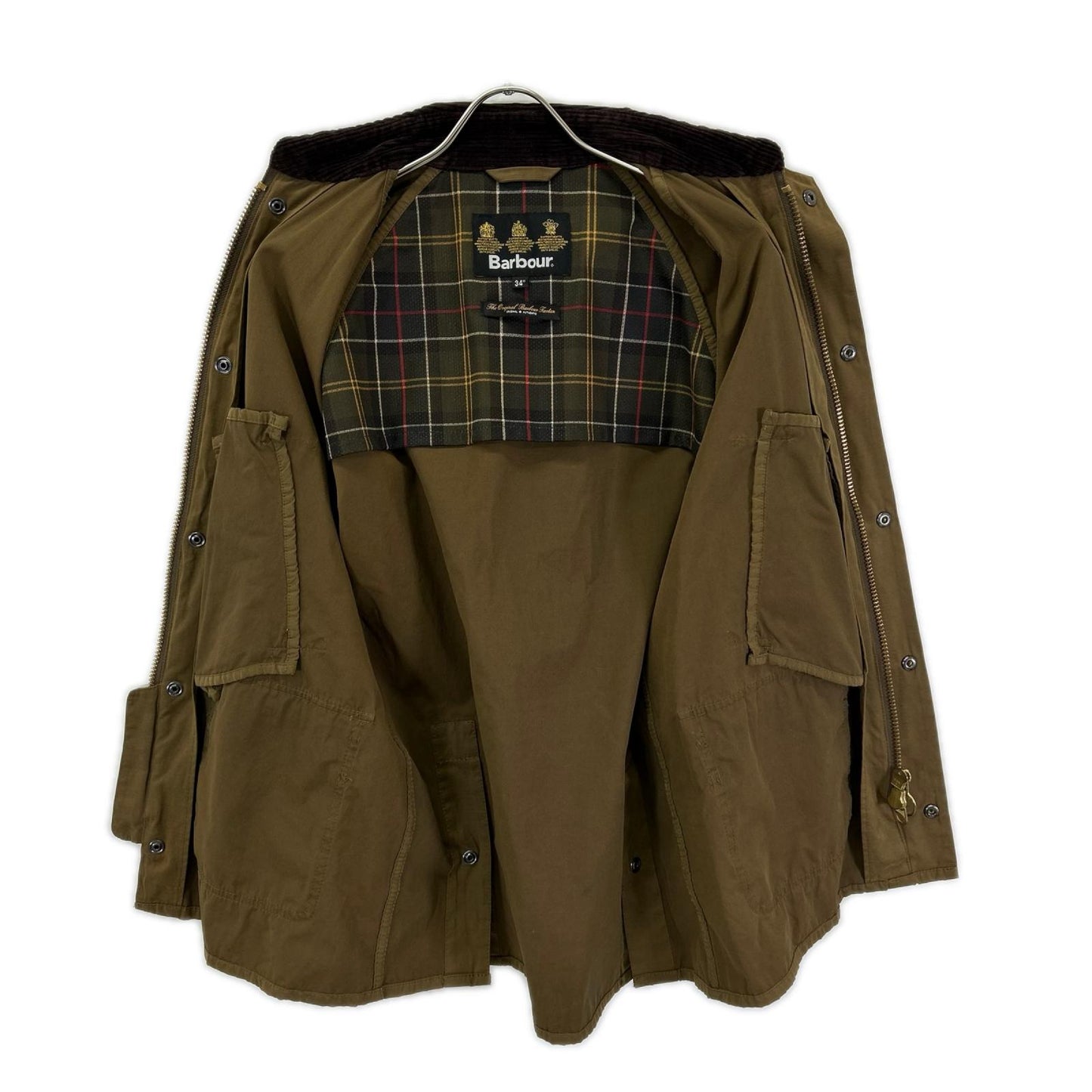 Barbour バブアー 4110806 3ワラント BEDALE/ビデイル カーキ コットン×ナイロン ピーチスキン ノンワックスジャケット ジャケット