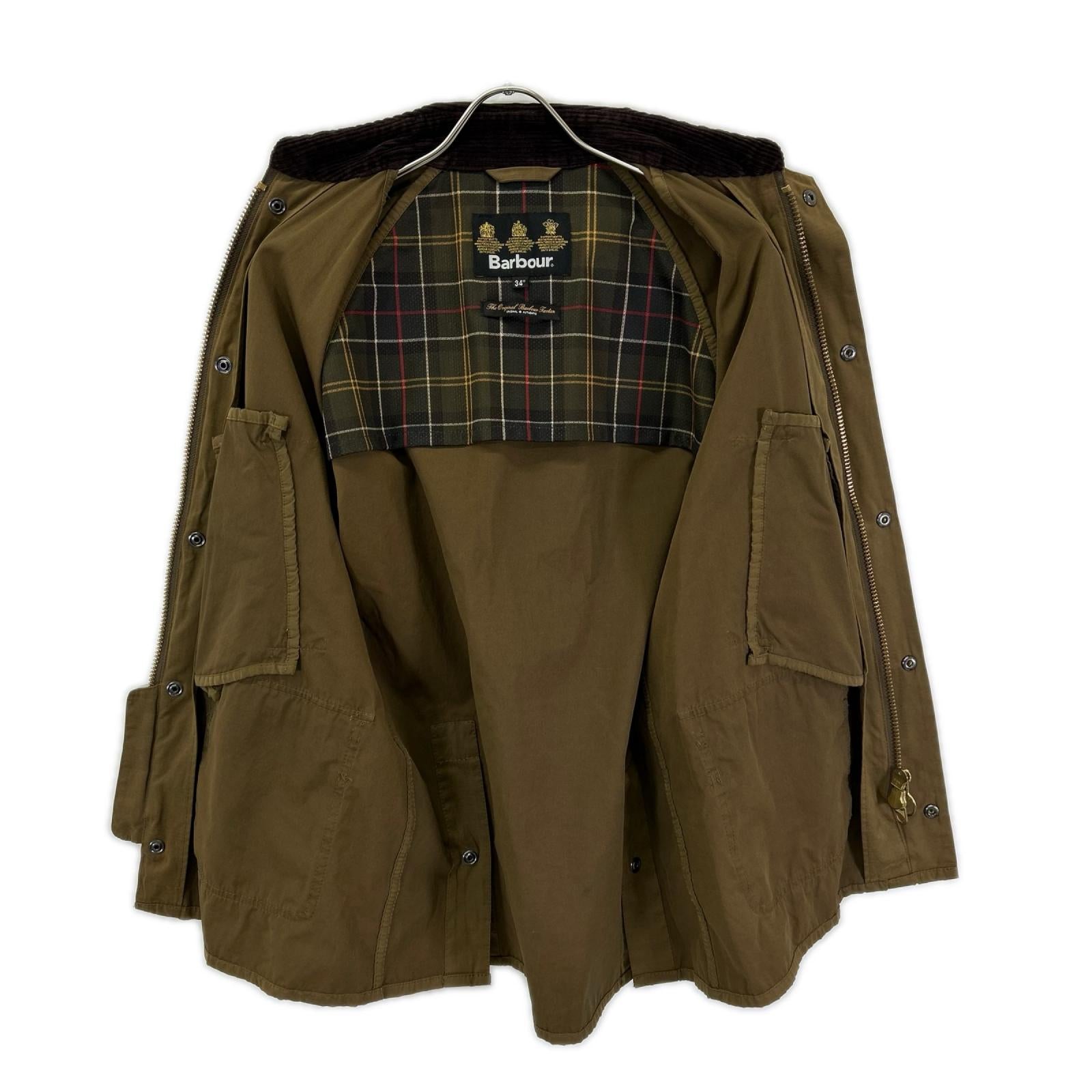 Barbour バブアー 4110806 3ワラント BEDALE/ビデイル カーキ コットン×ナイロン ピーチスキン ノンワックスジャケット ジャケット