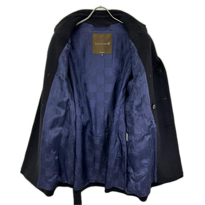 MACKINTOSH マッキントッシュ VM-SM-SM FETLAR/フェトラー ブラック ウール×ナイロン ロゴボタン ダブルブレスト ベルテッドミディアムコート コート