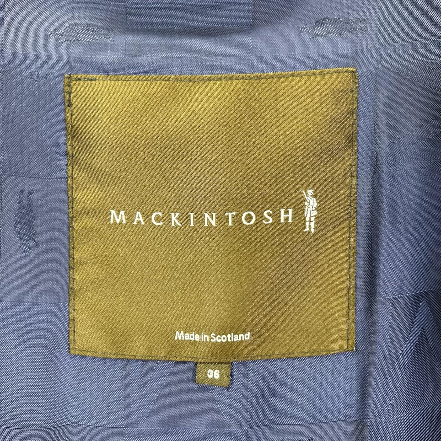 MACKINTOSH マッキントッシュ VM-SM-SM FETLAR/フェトラー ブラック ウール×ナイロン ロゴボタン ダブルブレスト ベルテッドミディアムコート コート