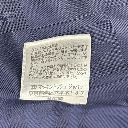 MACKINTOSH マッキントッシュ VM-SM-SM FETLAR/フェトラー ブラック ウール×ナイロン ロゴボタン ダブルブレスト ベルテッドミディアムコート コート
