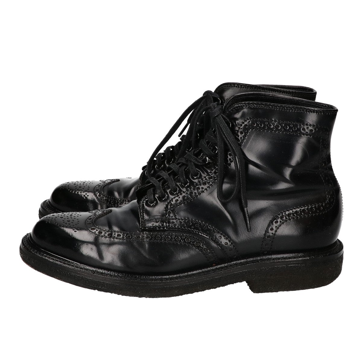 Alden オールデン BEAMS PLUS ビームスプラス別注 【美品】44650H コードバン バリーラスト プランテーションクレープソール ウイングチップブーツ シューズ