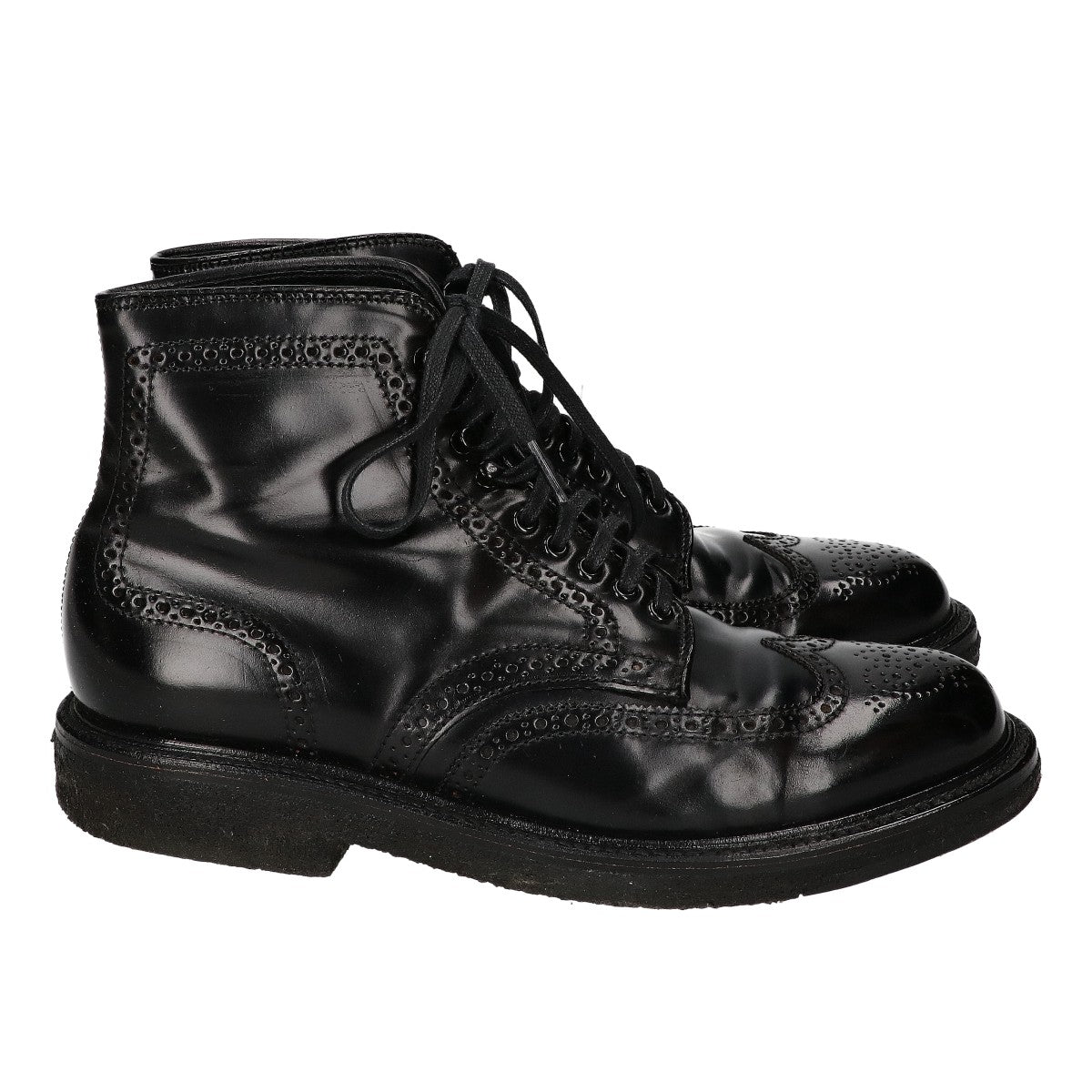 Alden オールデン BEAMS PLUS ビームスプラス別注 【美品】44650H コードバン バリーラスト プランテーションクレープソール ウイングチップブーツ シューズ