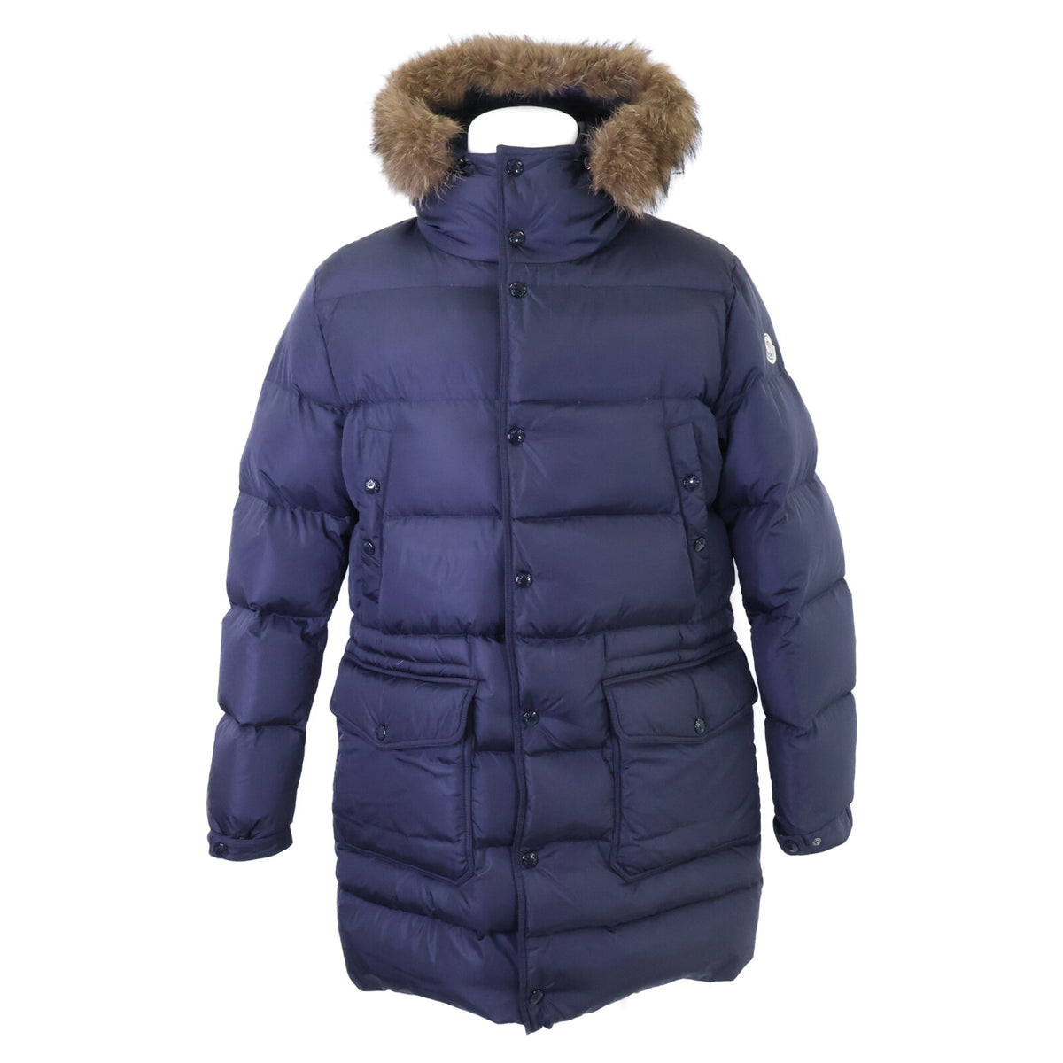 MONCLER モンクレール SENEGA/セネガ ナイロン コヨーテファー フーデッド ロングダウンジャケット ジャケット