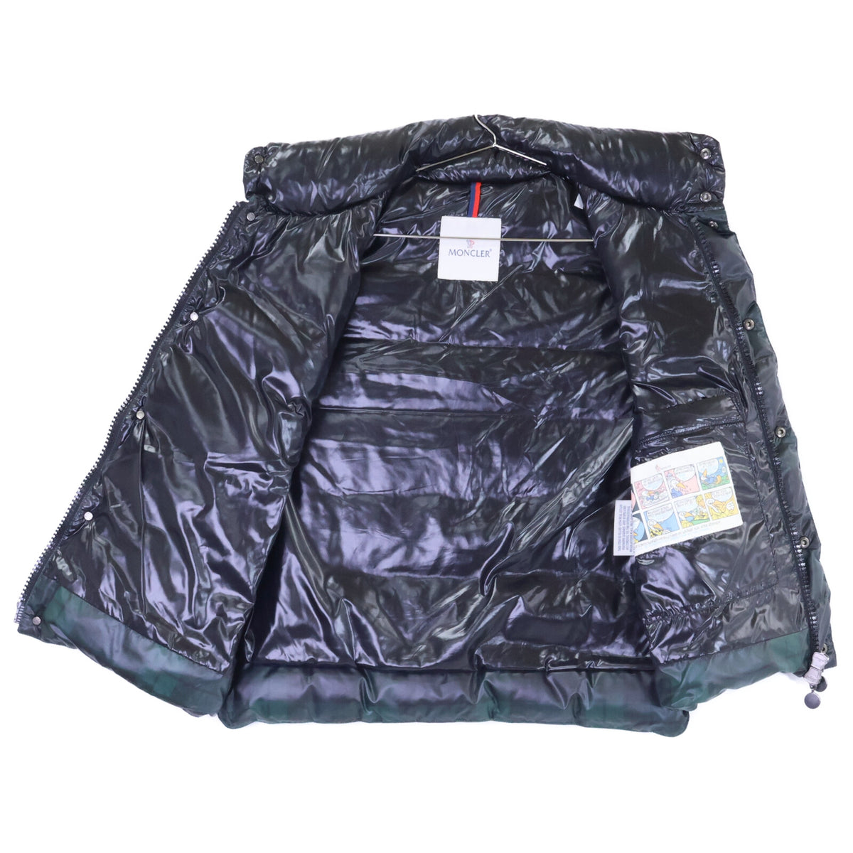 MONCLER モンクレール 【美品】43304 CORBIER コルビエ チェック ダウン ベスト